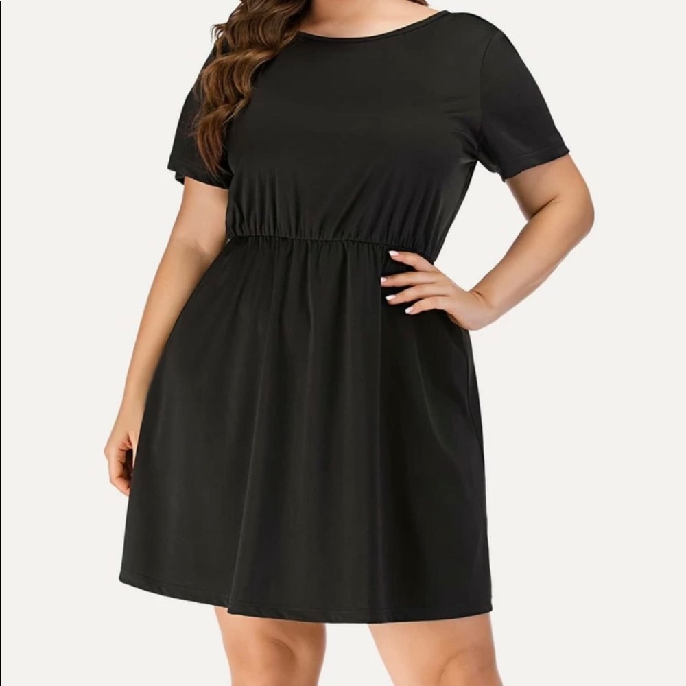 Shein Black Dress 1XL leopard